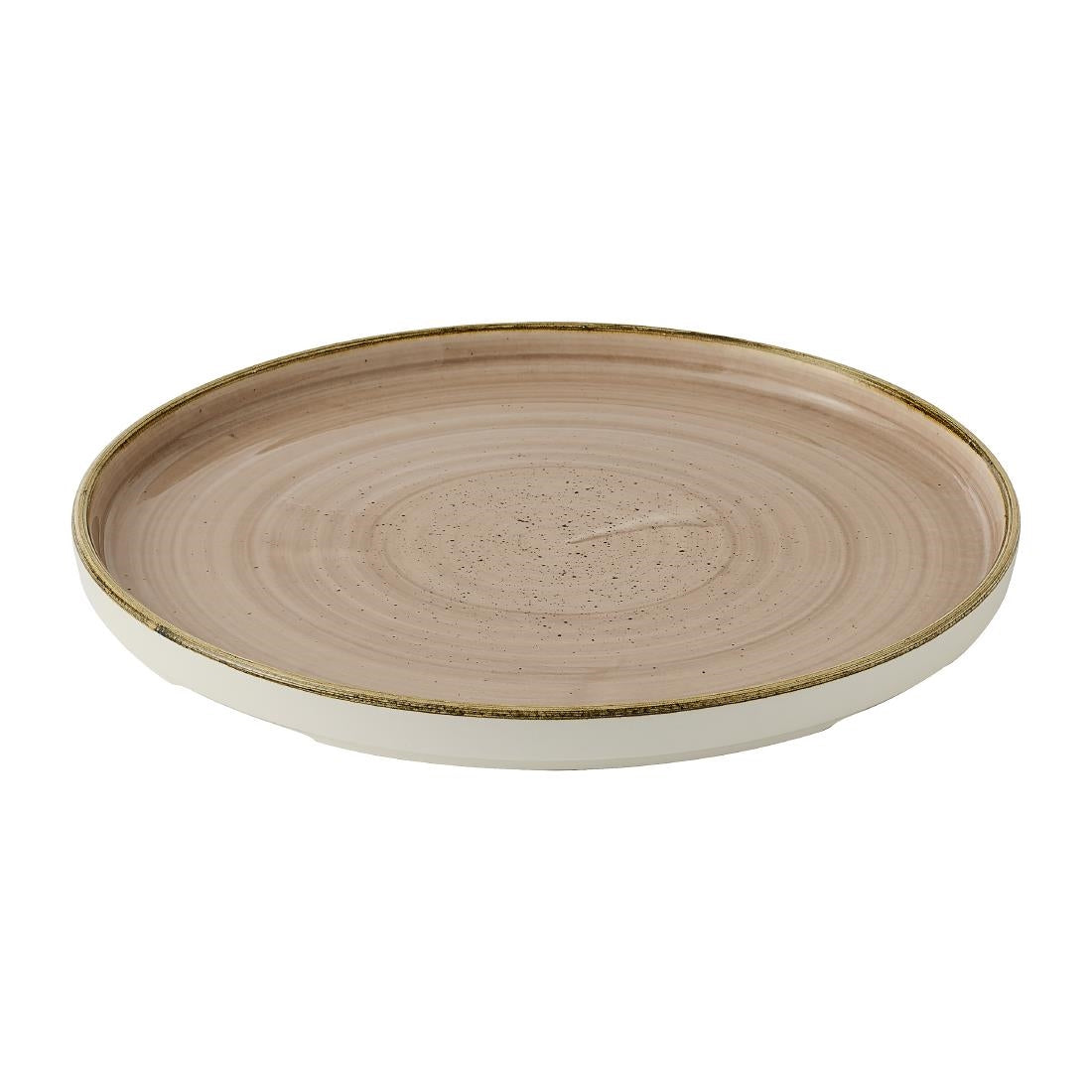 Churchill Stonecast Truffle Walled Plates 260mm (6 Pack)