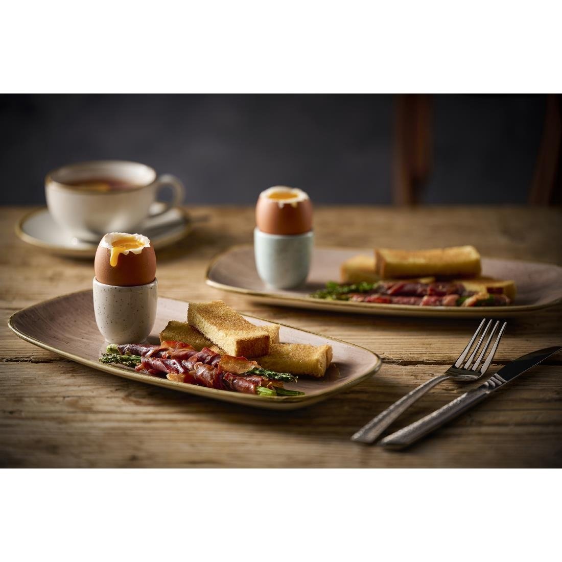 Churchill Stonecast Barley White Profile Plates 229mm (12 Pack)