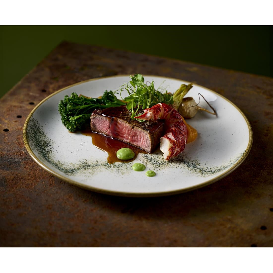 Churchill Stonecast Spice Barley White Coupe Plates 260mm (12 Pack)