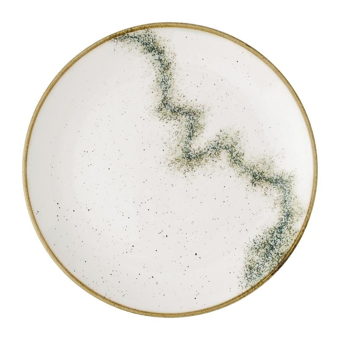 Churchill Stonecast Spice Barley White Coupe Plates 217mm (12 Pack)