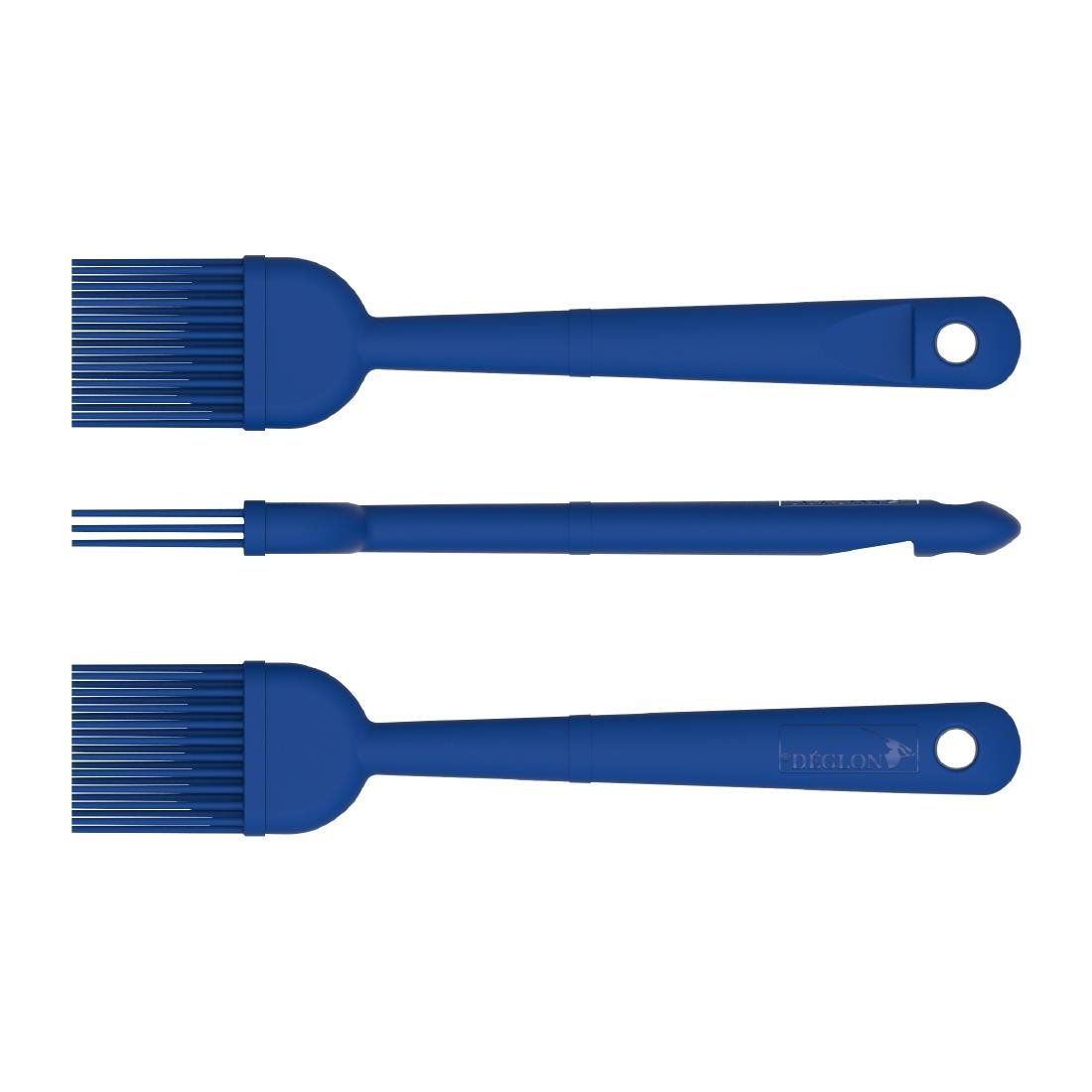 Deglon Stop Glisse Half Maryse Blue Heat Resistant Spatula 250mm