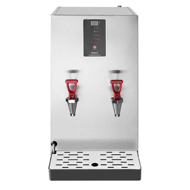Nisbets Essentials Double Tap Auto Fill Water Boiler 20Ltr