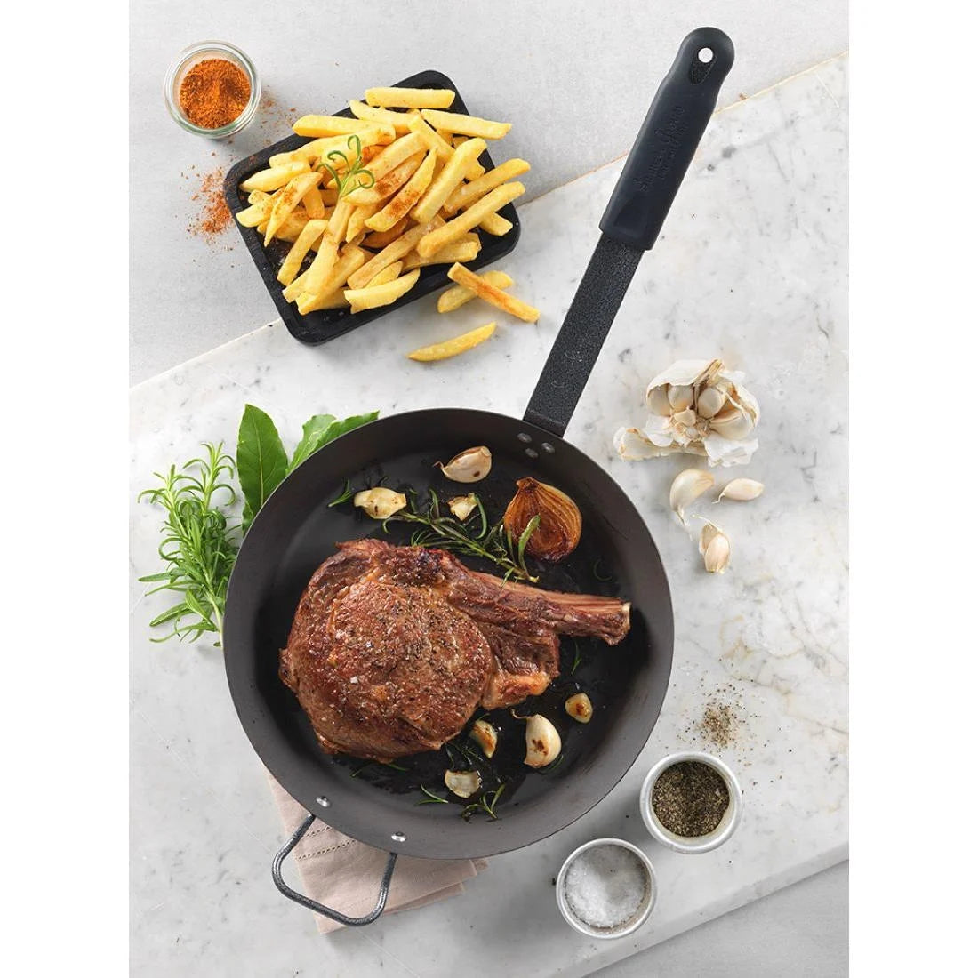 Samuel Groves Professional Seasoned Carbon Steel Frying Pan 20cm