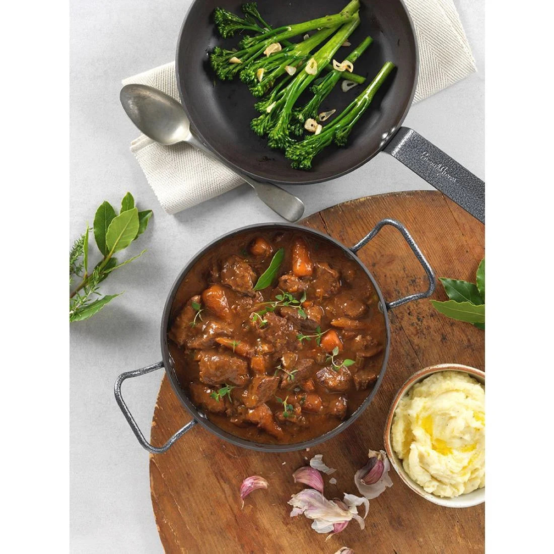 Samuel Groves Professional Seasoned Carbon Steel Pan 20cm