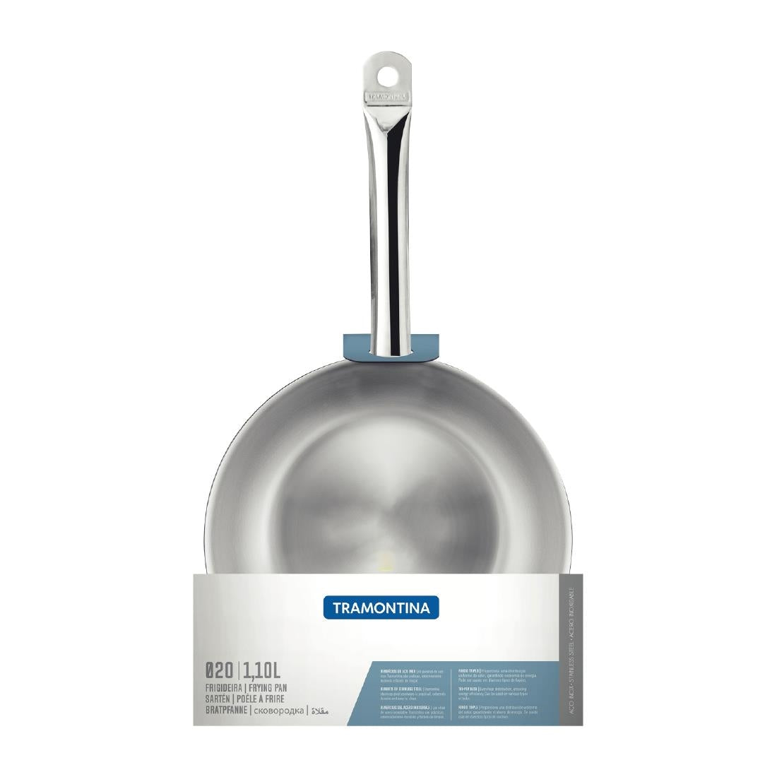 Tramontina Stainless Steel Triple Base Frying Pan 20cm