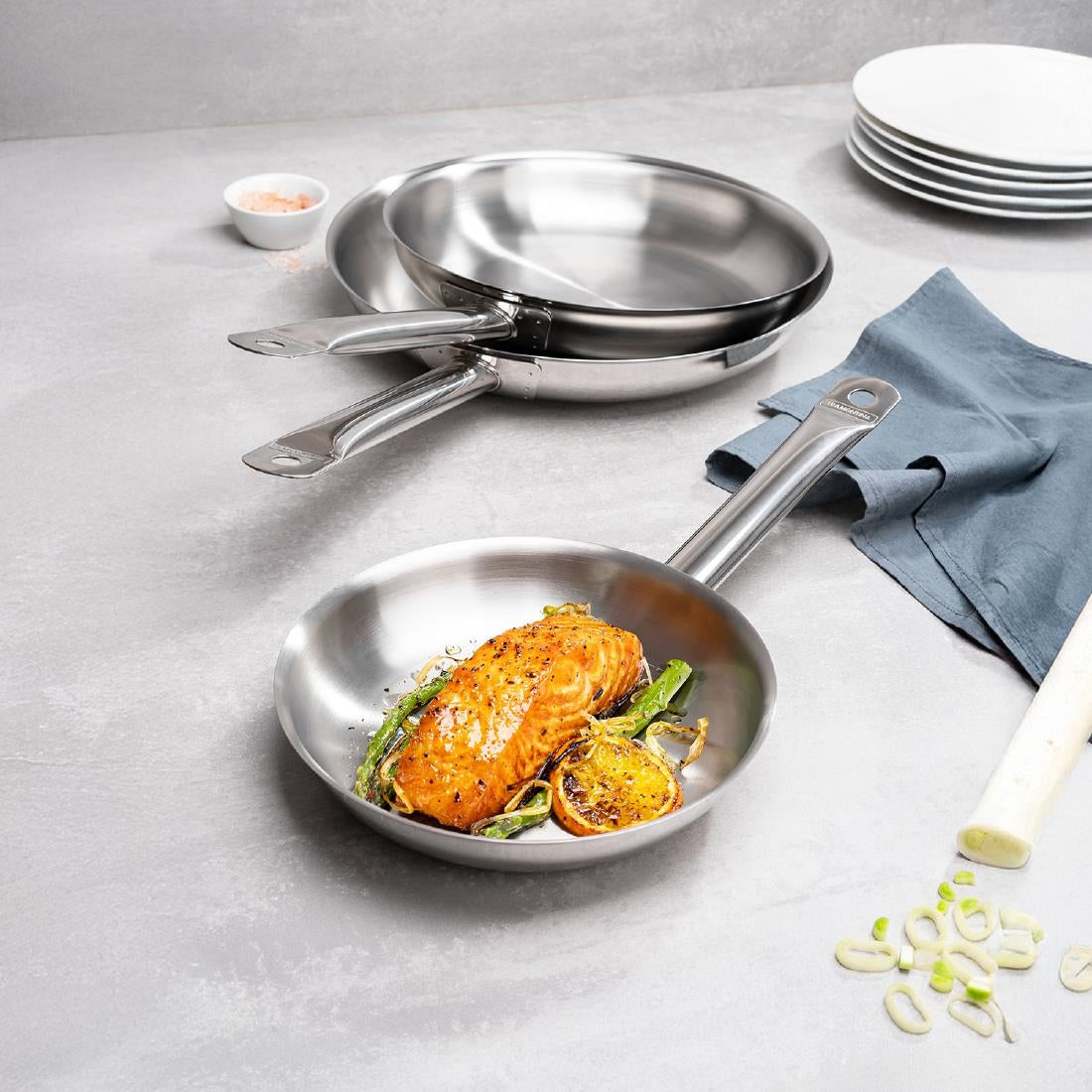 Tramontina Stainless Steel Triple Base Frying Pan 20cm