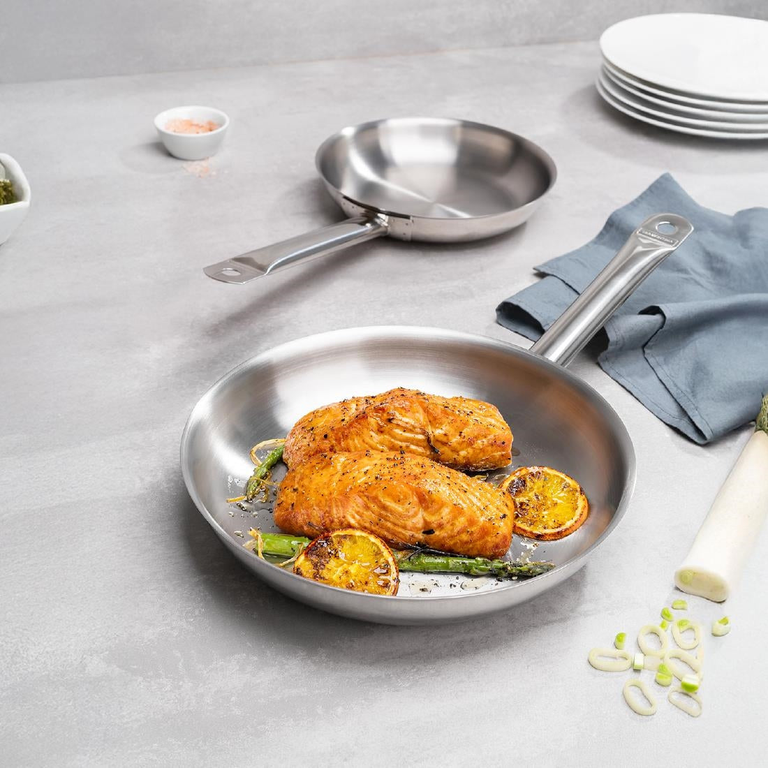 Tramontina Stainless Steel Triple Base Frying Pan 30cm