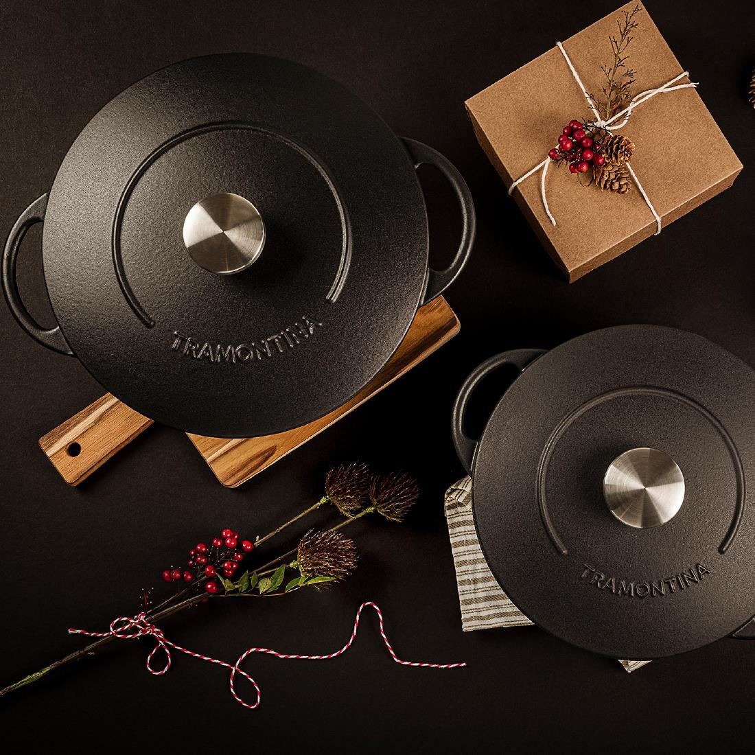 Tramontina Enamel Cast Iron Casserole Dish 311mm