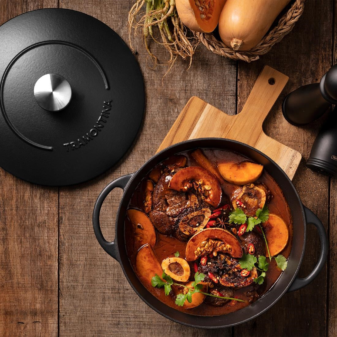 Tramontina Enamel Cast Iron Casserole Dish 311mm