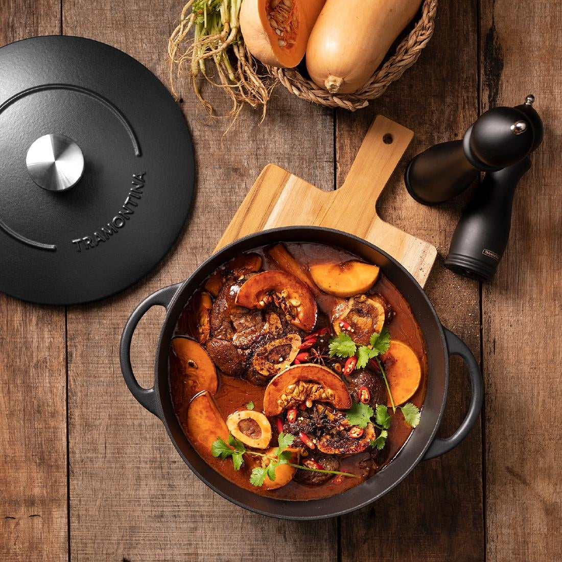 Tramontina Enamel Cast Iron Casserole Dish 311mm