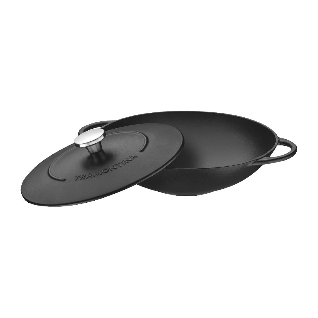Tramontina Enamel Cast Iron Wok 32cm