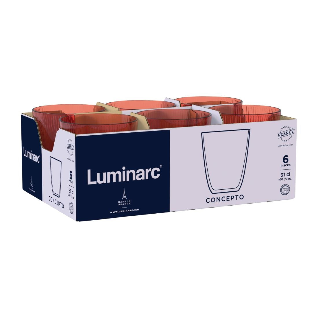 Luminarc Concepto Stripy Jasper Tumblers 320ml (24 Pack)