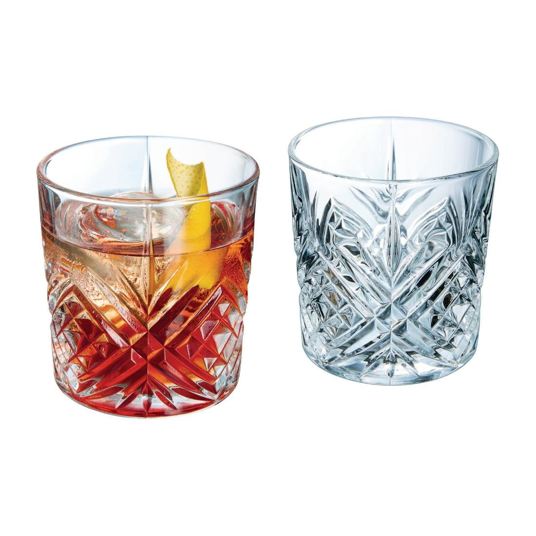 Cristal d'Arques Masquerade Toughened Old Fashioned Glasses 300ml (24 Pack)