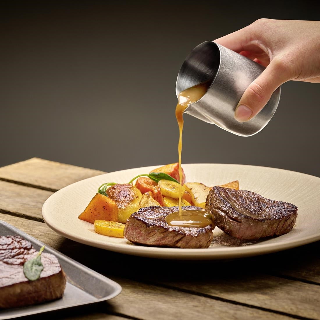 APS Flow Pourer Vintage Steel 150ml