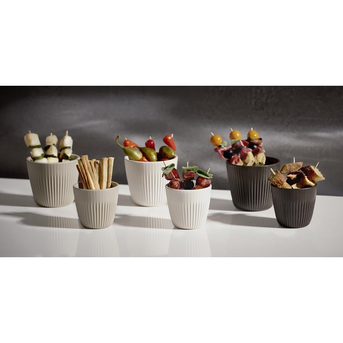 APS Lineo Bowls White 90ml (6 Pack)