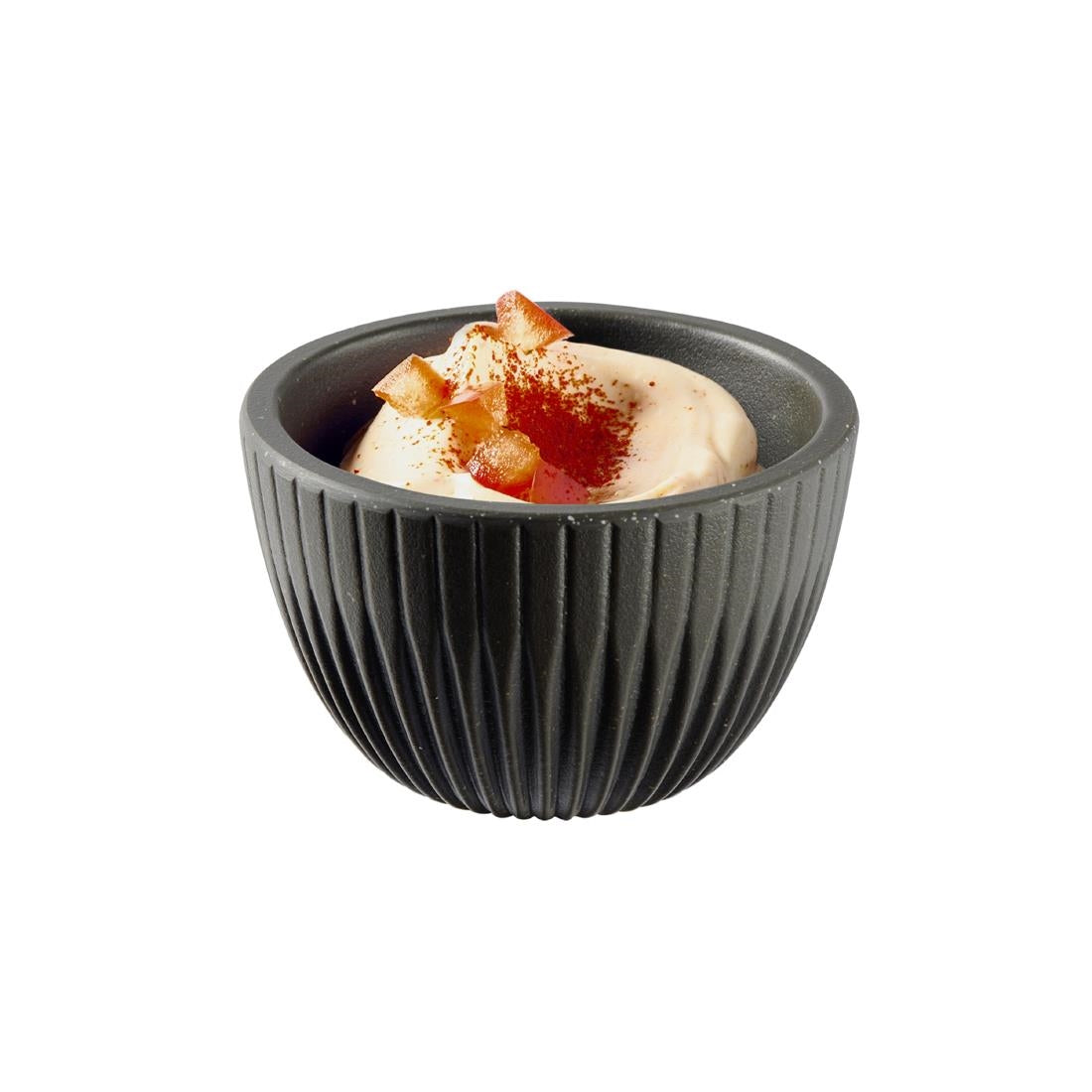 APS Lineo Dip Bowls Brown 30ml (6 Pack)