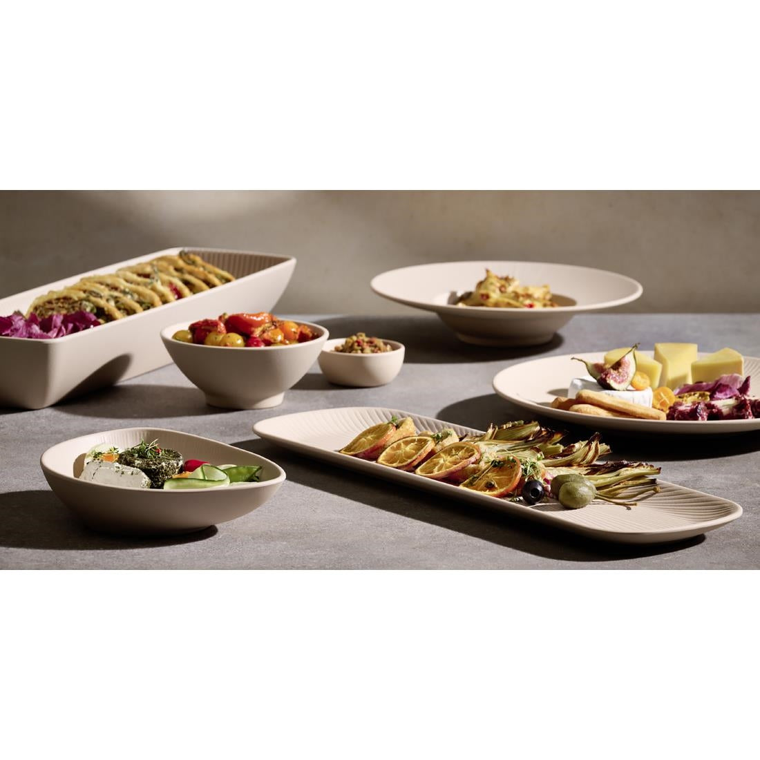 APS Nero GN 1/1 Tray Sand 530x325mm
