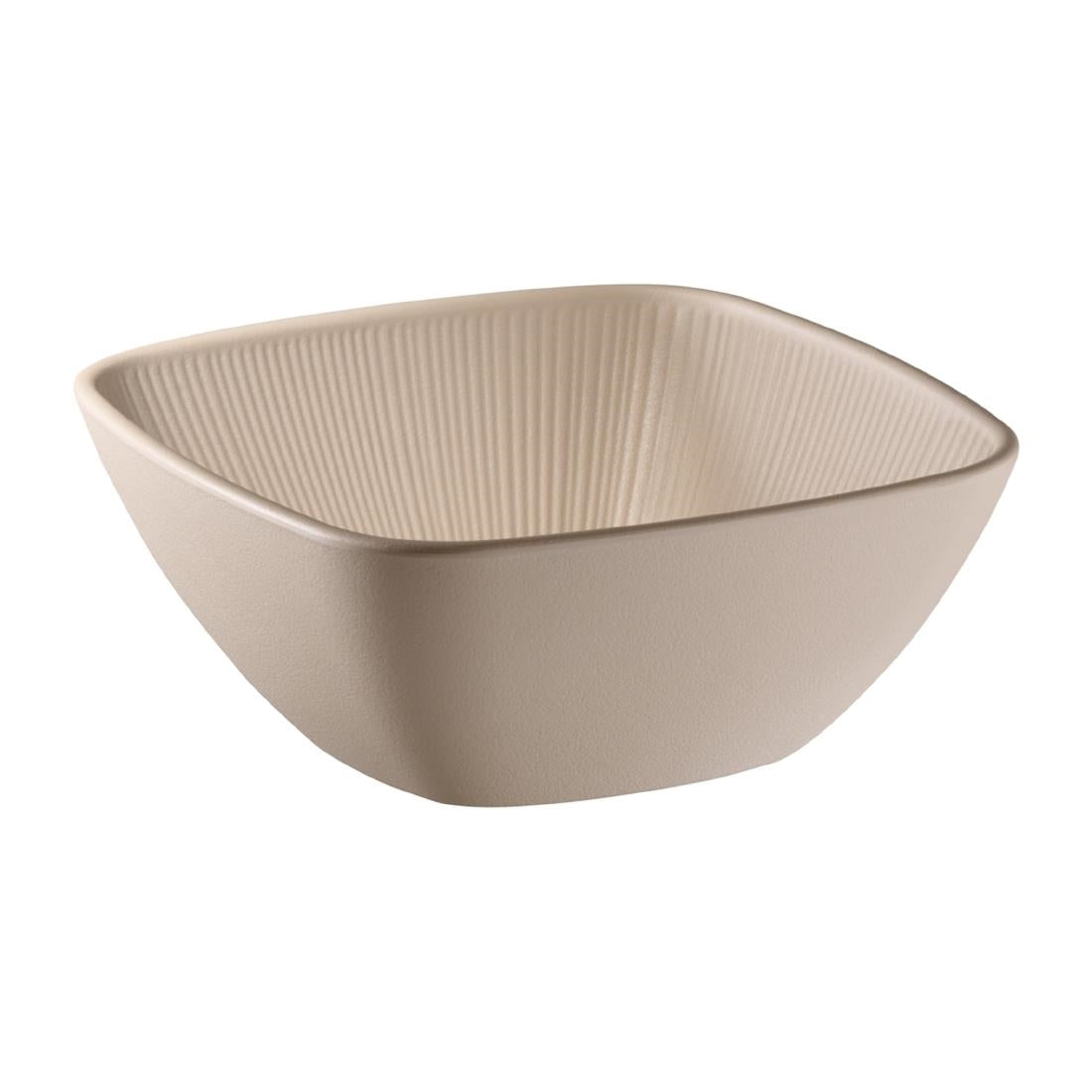 APS Nero Square Bowl Sand 195x195mm