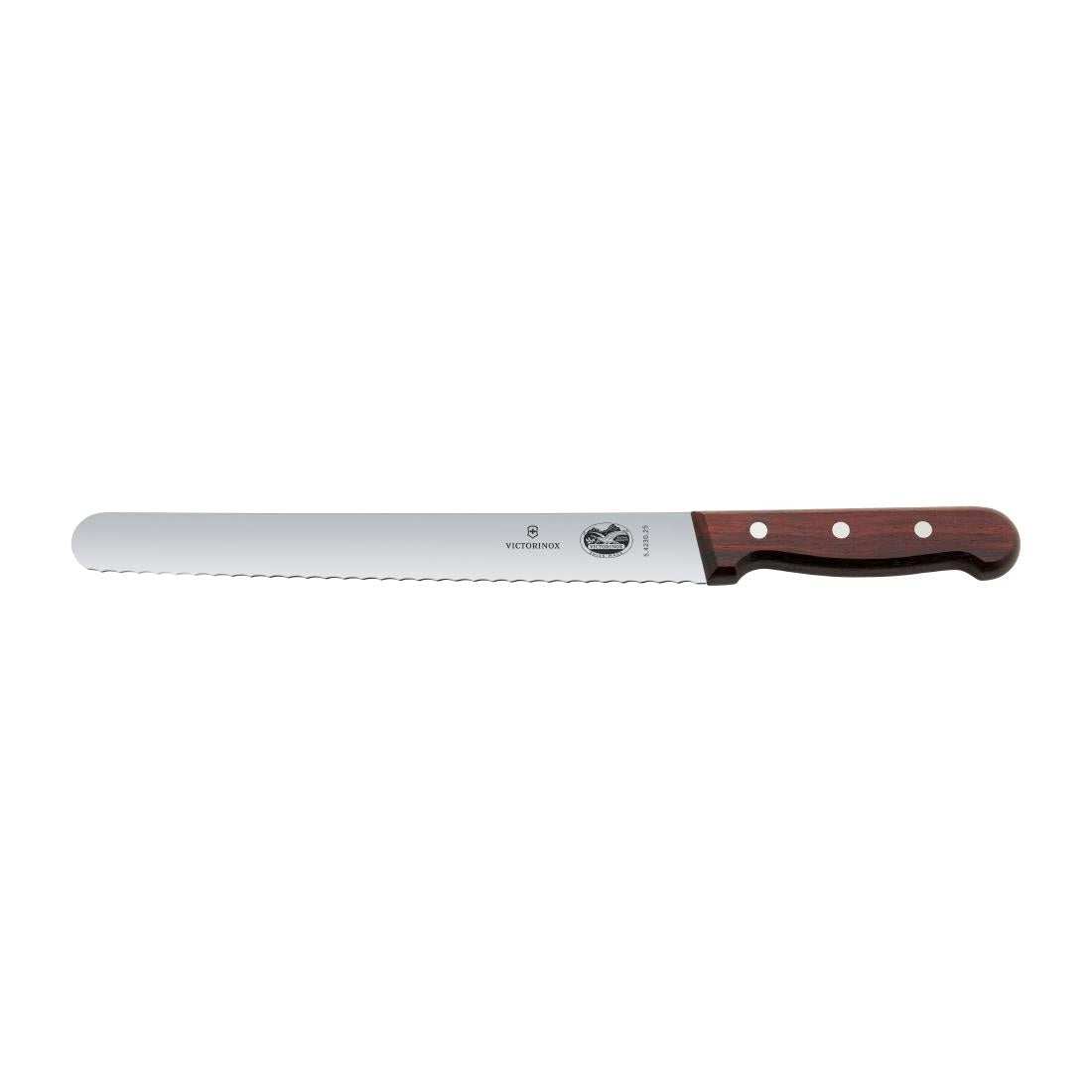 Victorinox Wavy Slicing Knife Wooden 25cm