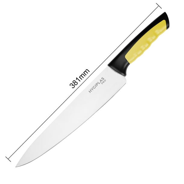 Hygiplas Pro Chef Knife Yellow 25cm