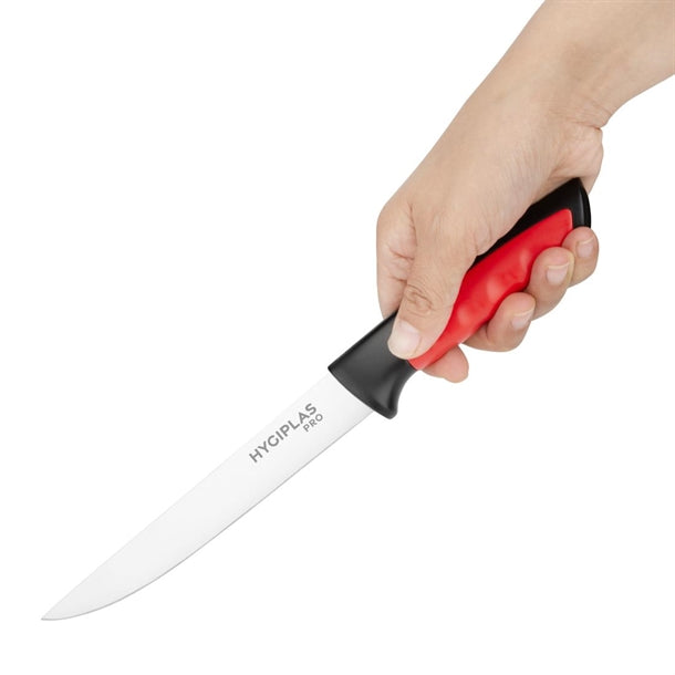 Hygiplas Pro Boning Knife Red 15cm
