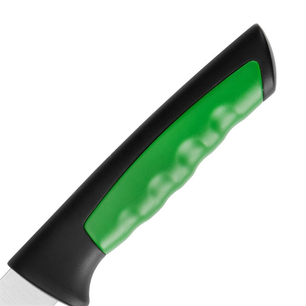 Hygiplas Pro Serrated Tomato Knife Green 10cm