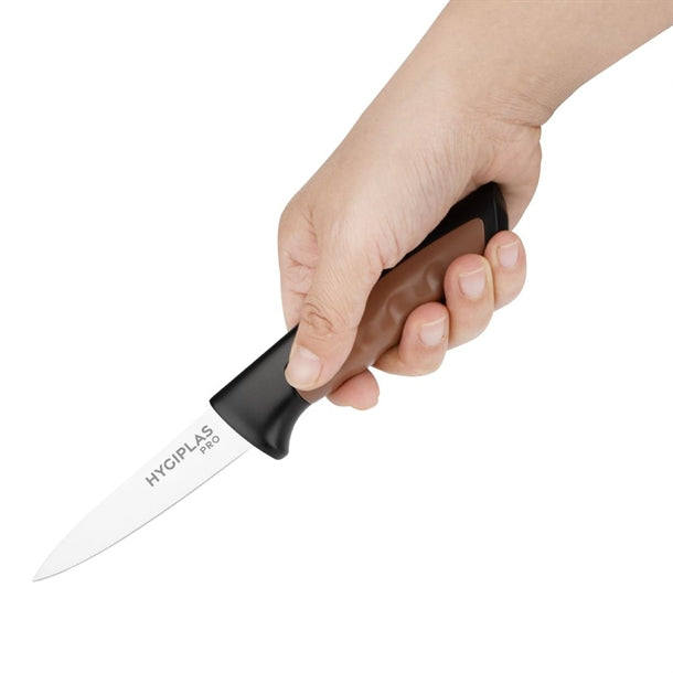 Hygiplas Pro Paring Knife Brown 8.5cm