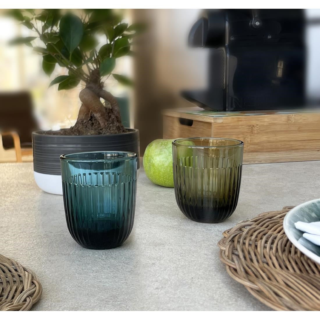 La Rochere Ouessant Rocks Olive Glasses 290ml/10.25oz (6 Pack)