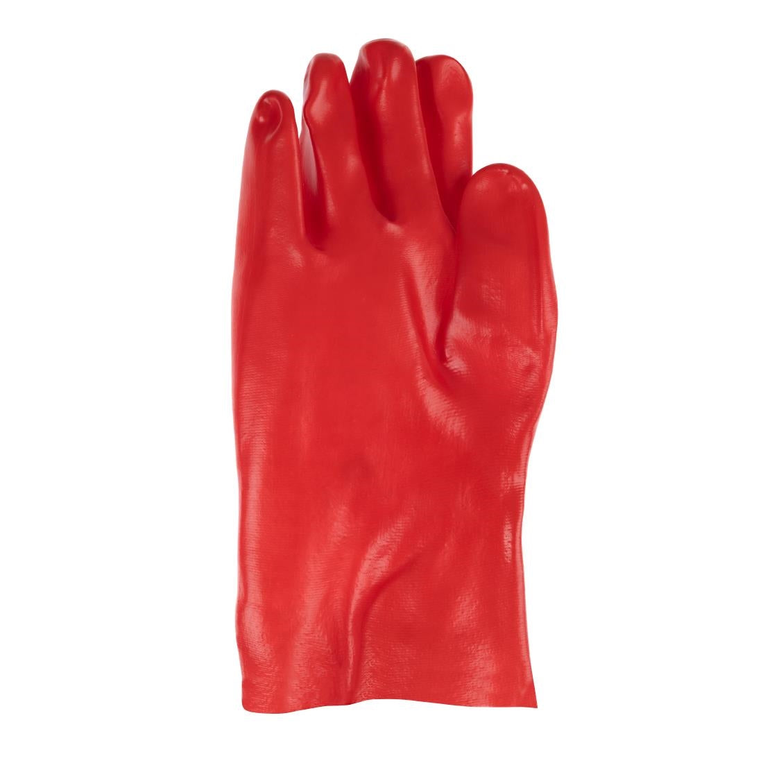 KeepSAFE PVC Coated Gauntlets Red 35cm Size 9 (12 Pack)