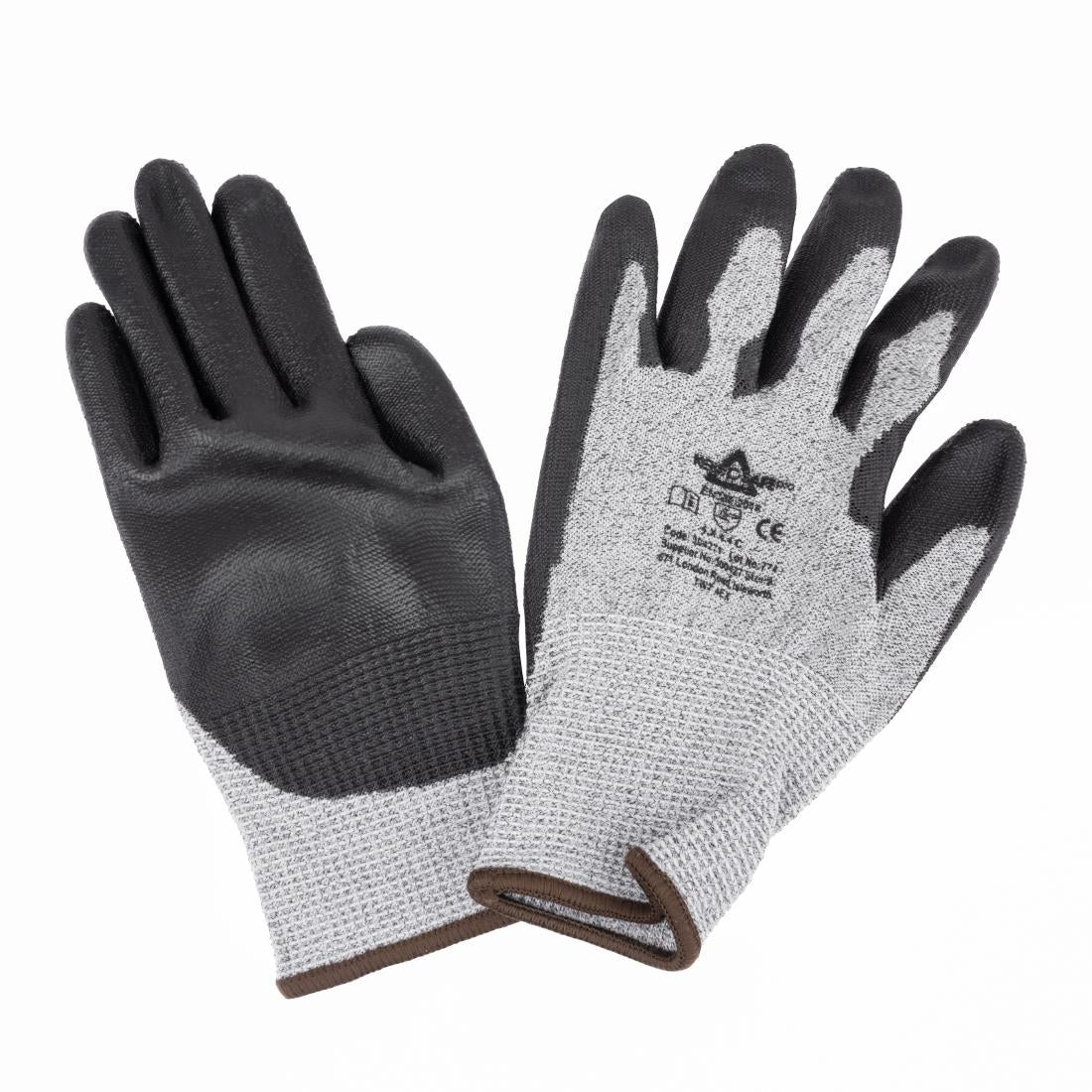 KeepSAFE PU Palm Coated Gloves Grey/Black Size 9 (12 Pack)