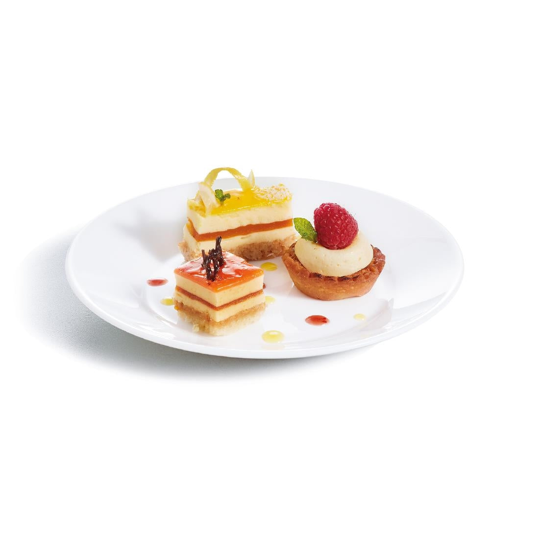 Arcoroc Opal Restaurant Wide Rim Plates 195mm (6 Pack)