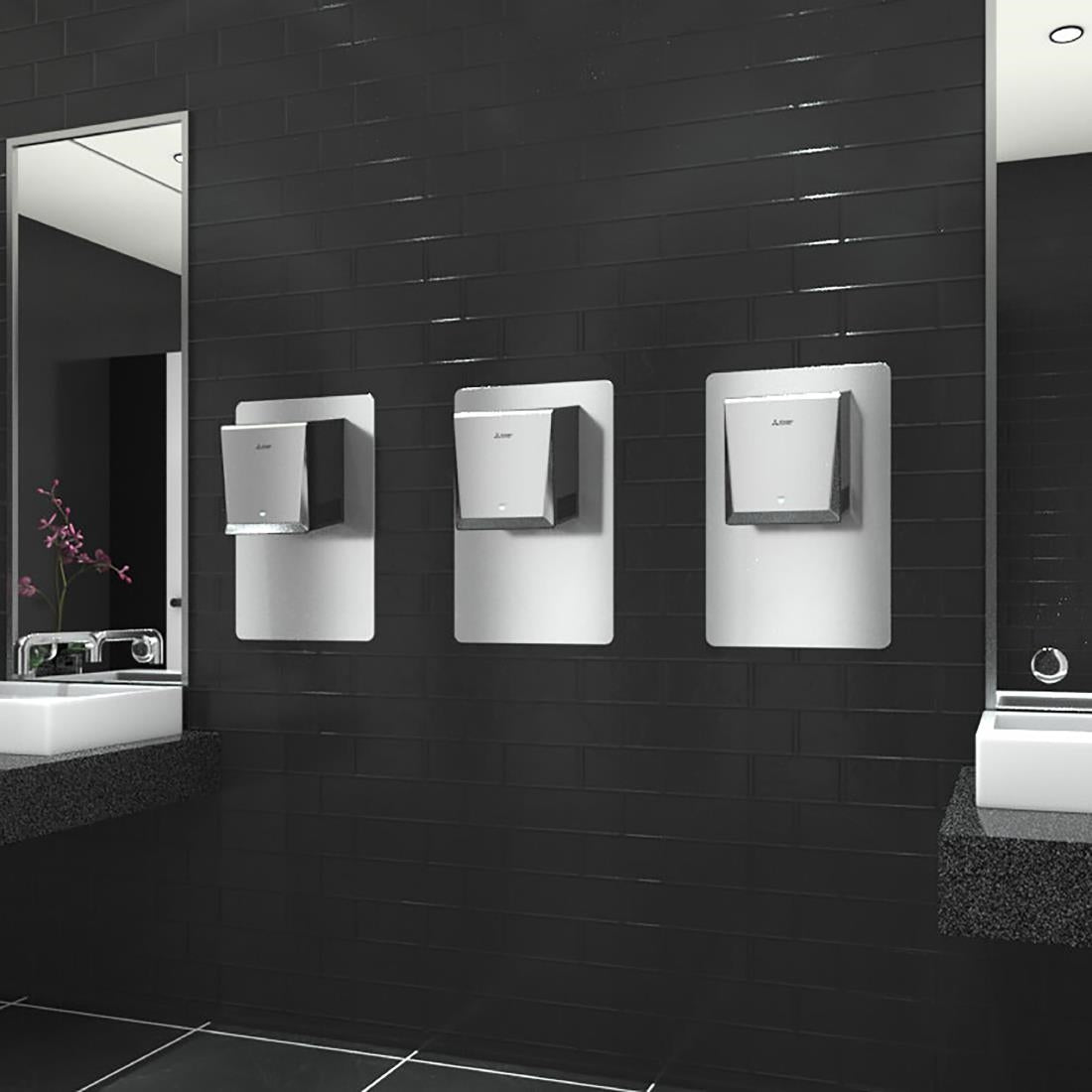 Mitsubishi Jet Towel Wave u02 Smart Hand Dryer - Silver