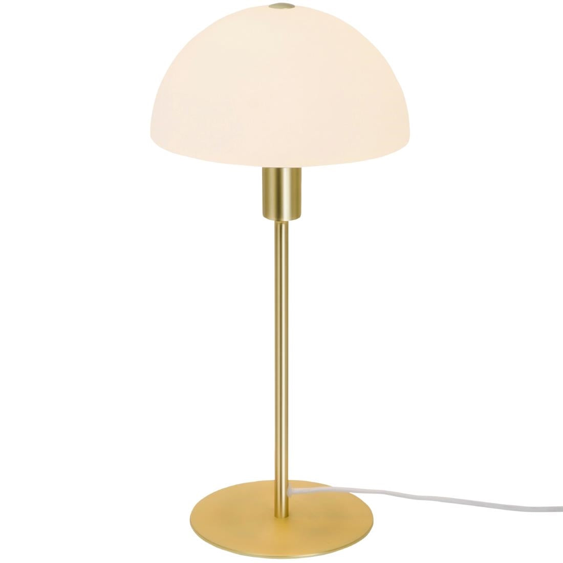 Nordlux Ellen 20 Indoor Table Lamp Brass, Glass Shade