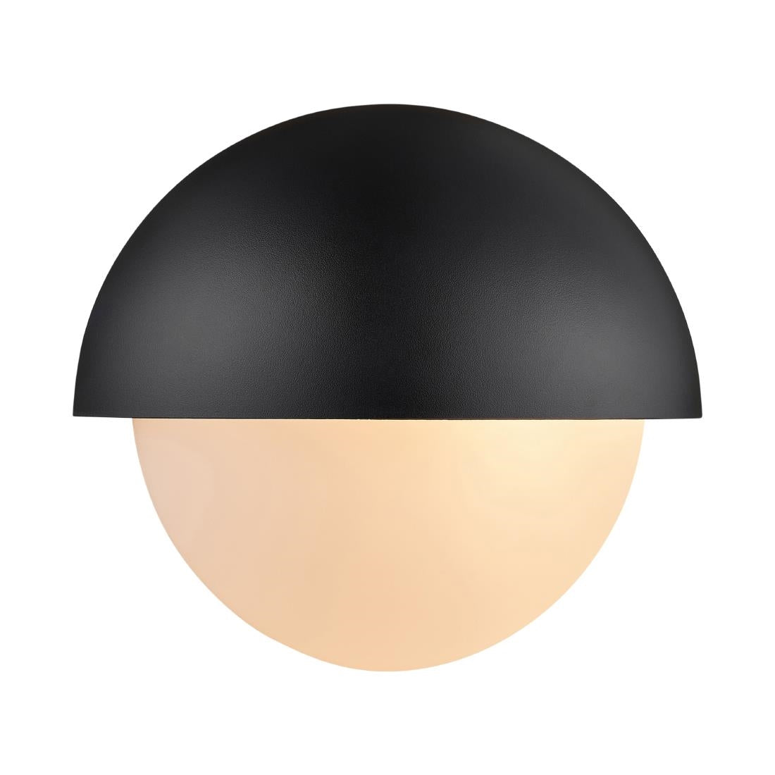 Nordlux Scorpius Maxi Round Outdoor Wall Light Black Plastic