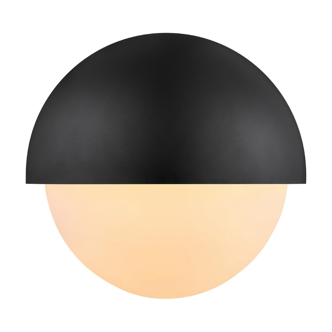 Nordlux Scorpius Round Outdoor Wall Light Black Plastic
