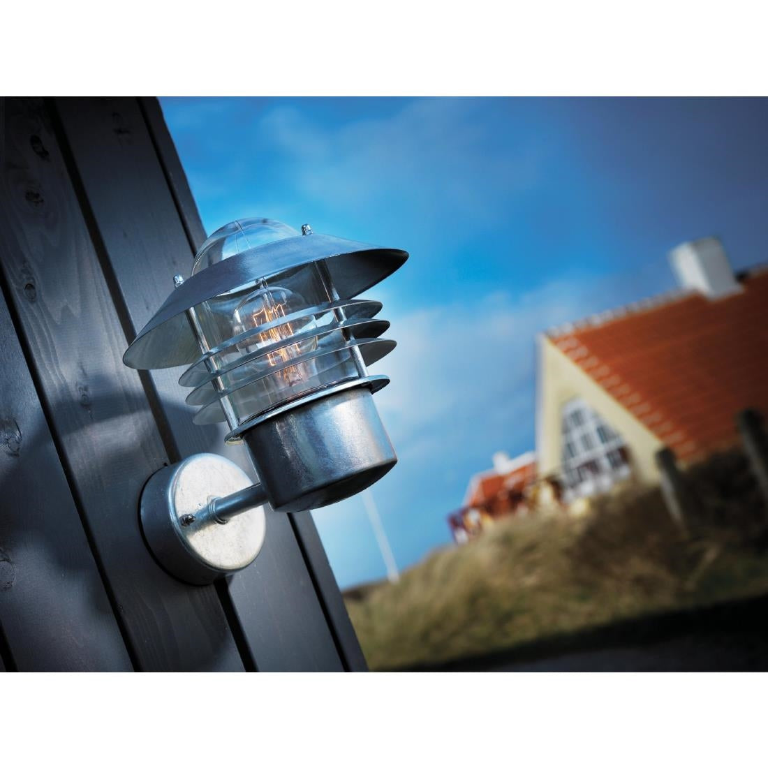Nordlux Vejers Up Outdoor Wall Light Galvanised