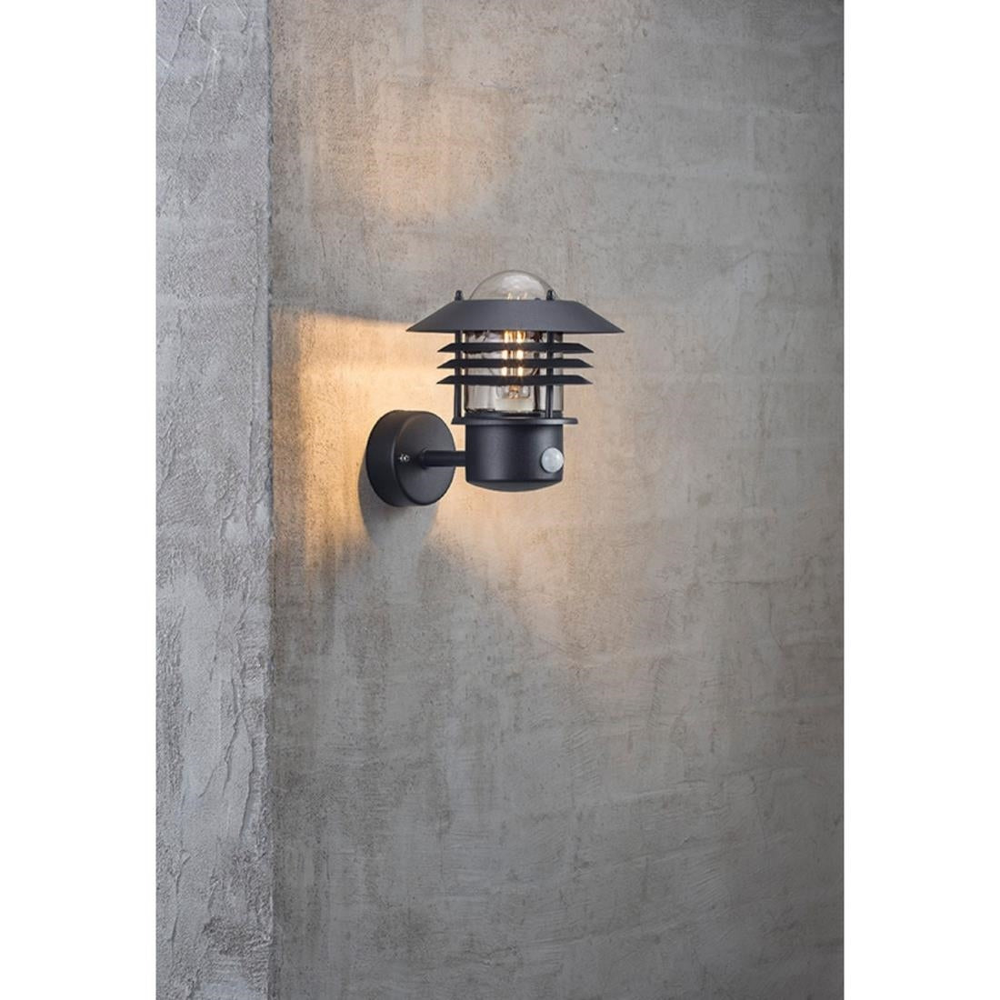 Nordlux Vejers Sensor Outdoor Wall Light Black