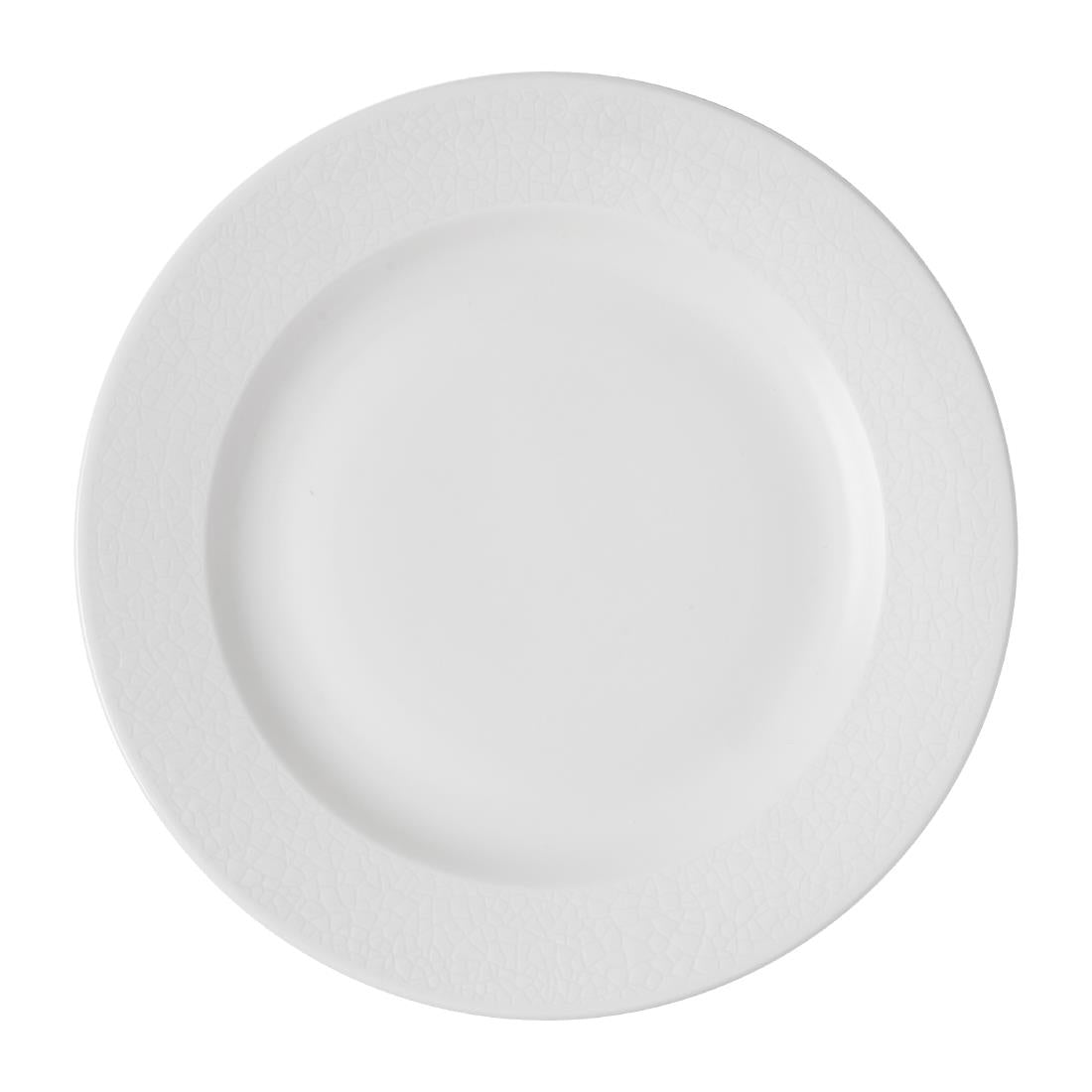 Churchill Viana Footed Plates White 234mm (12 Pack)