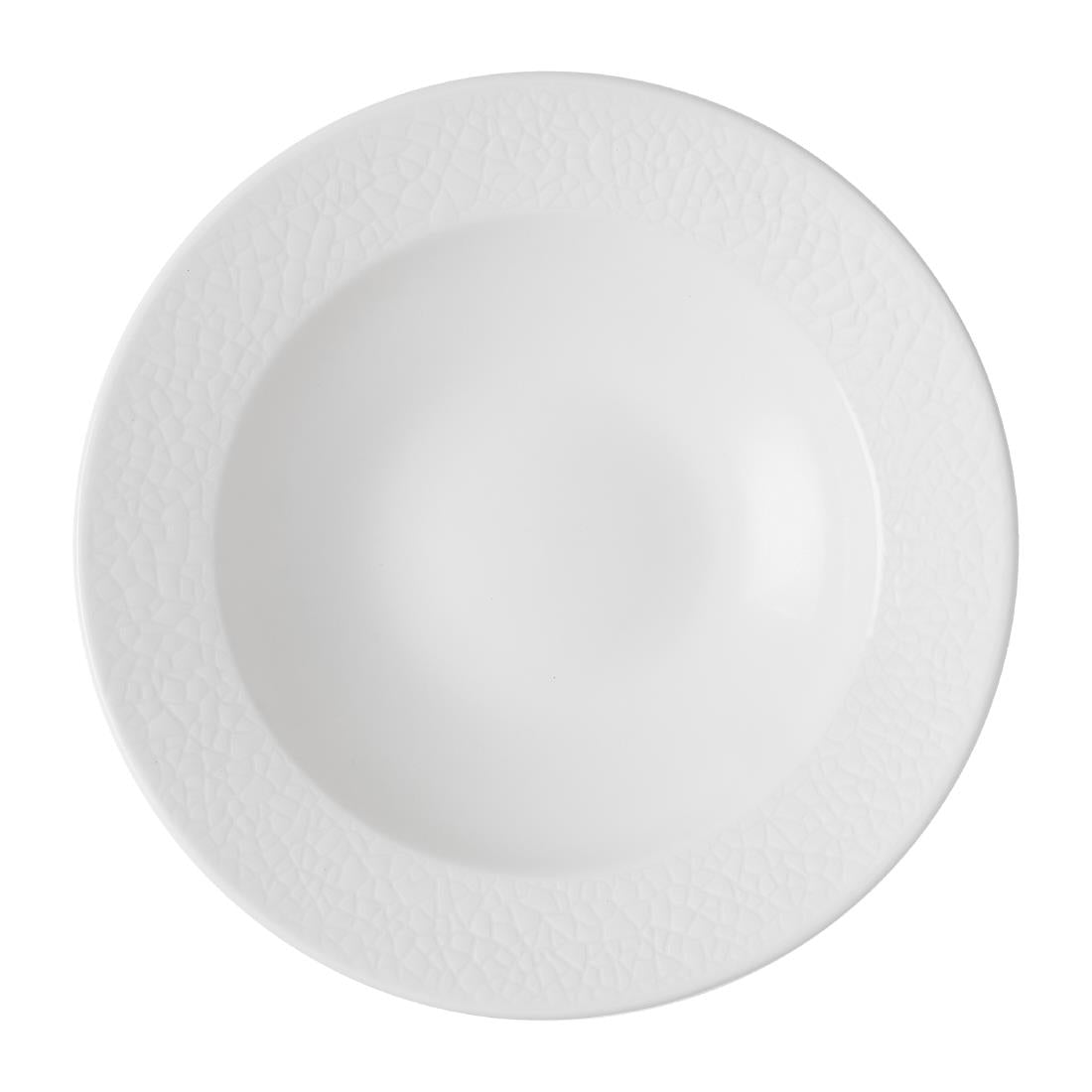 Churchill Viana Rimmed Bowls White 249ml (12 Pack)