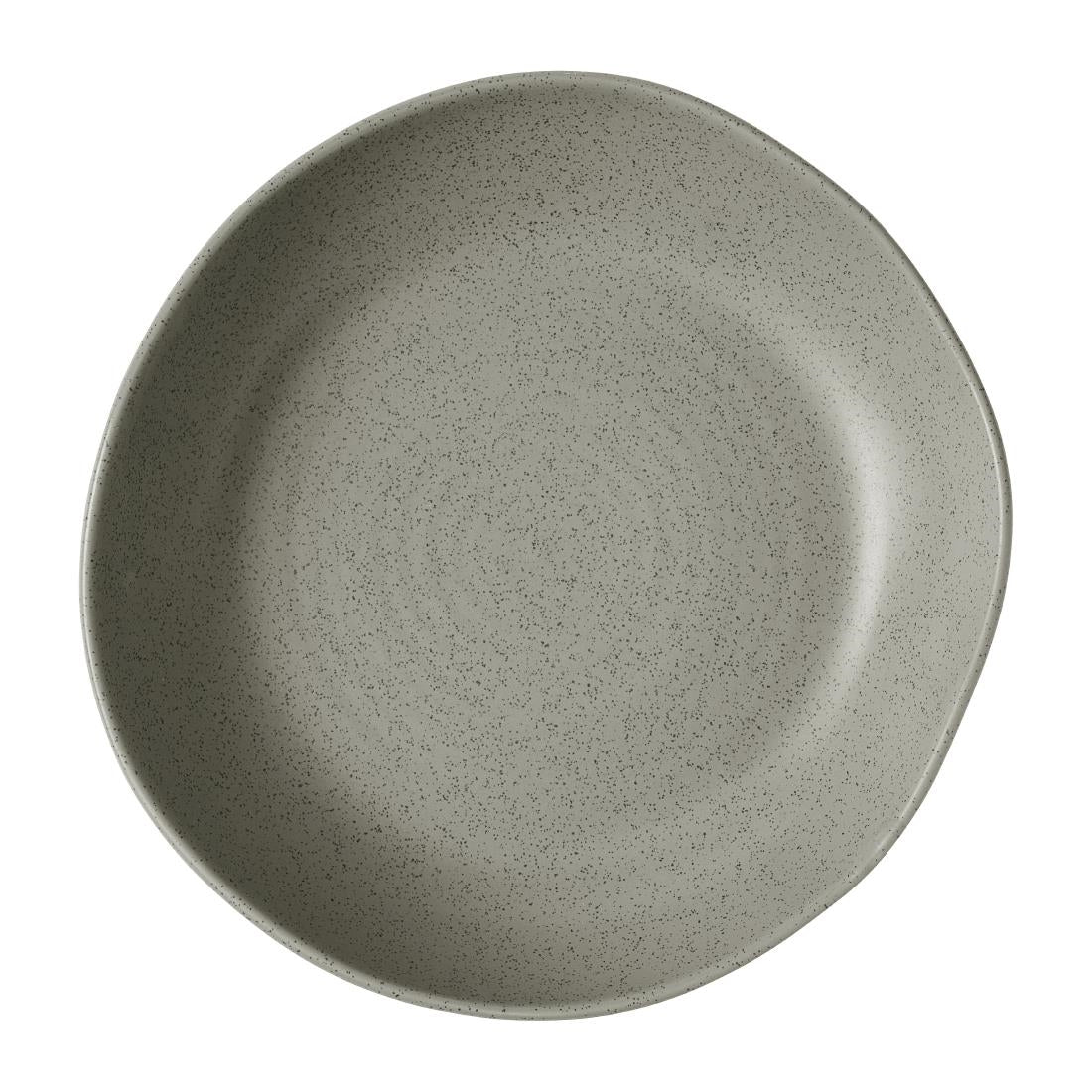 Churchill Stonecast Natural Organic Deep Bowls Peppercorn Grey 250mm (6 Pack)