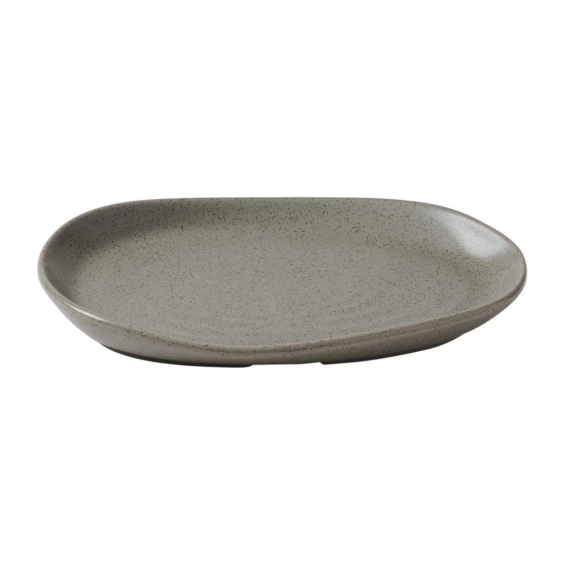 Churchill Stonecast Natural Organic Platters Peppercorn Grey 260x200mm (6 Pack)