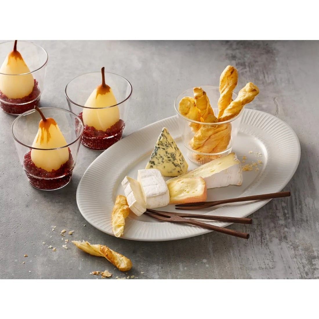 Schönwald Vibes Rimmed Oval Plates 240x150mm (12 Pack)