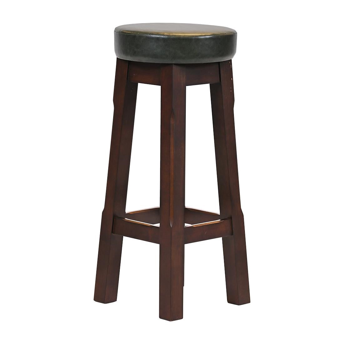 Everyday Wessex Dark Walnut High Stool with Bison Cedar Seat (2 Pack)