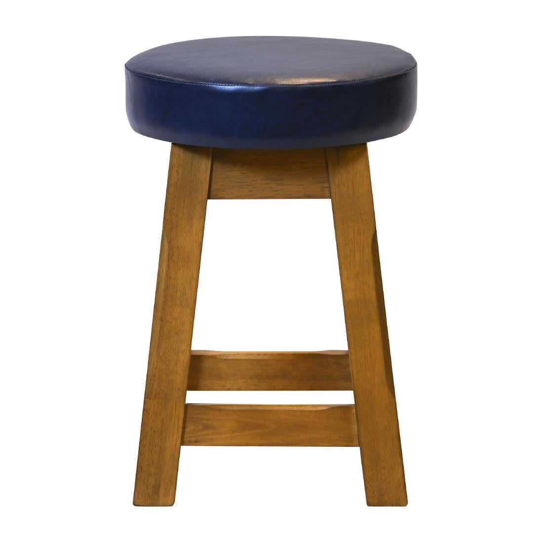 Everyday Wessex Weathered Oak Low Stool with Bison Midnight Seat (2 Pack)