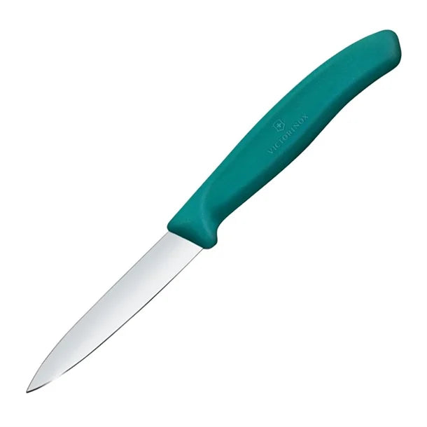 Victorinox Swiss Classic Paring Knife Straight Pointed Tip Green 19cm
