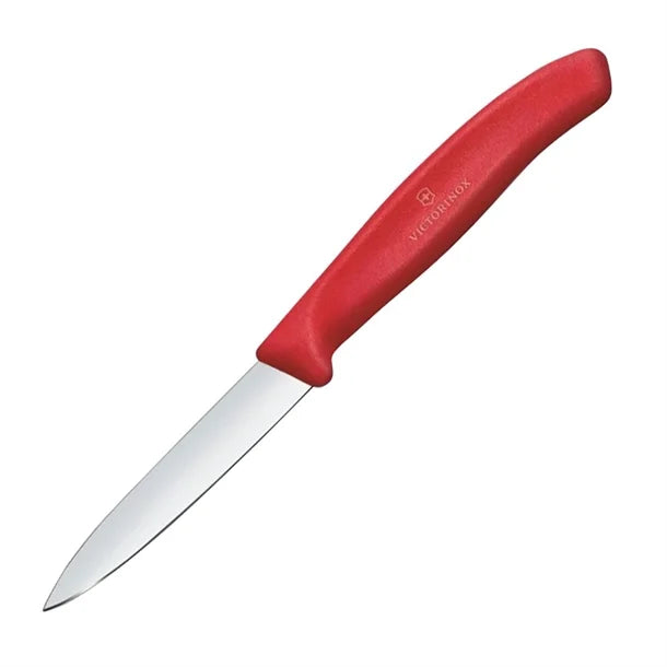 Victorinox Swiss Classic Paring Knife Straight Pointed Tip Red 19cm