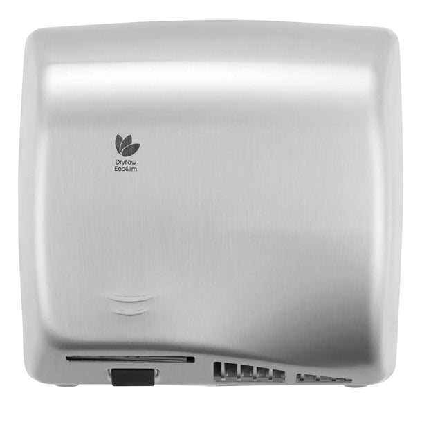 Dryflow EcoSlim HEPA Hand Dryer with Ioniser Brushed Satin DFES02BS