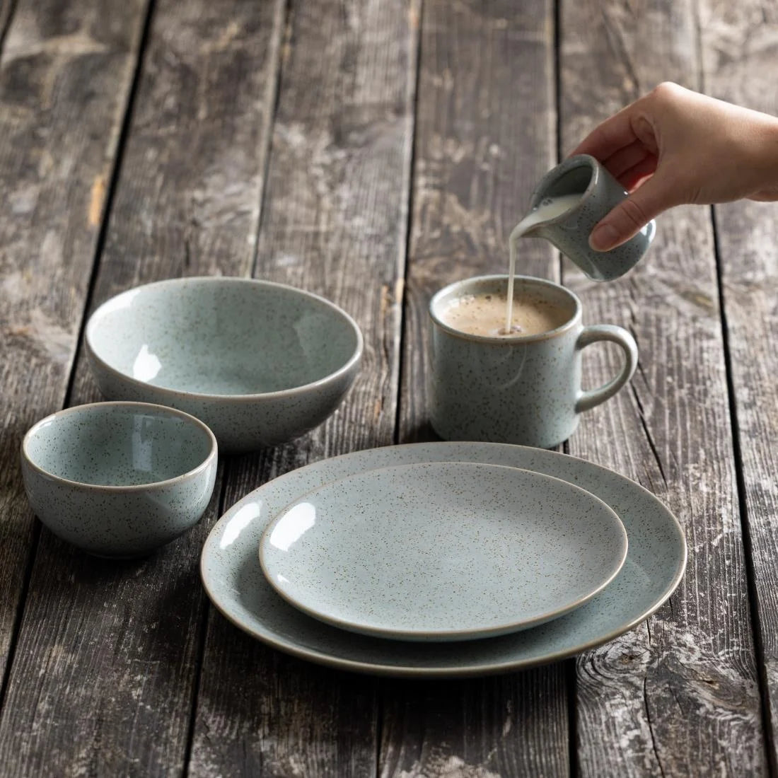 Olympia Origin Mugs Duck Egg Blue 300ml (4 Pack)