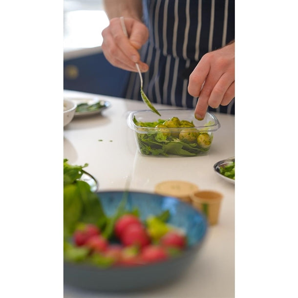 Vegware PLA Hinged Deli Containers 12oz (300 Pack)