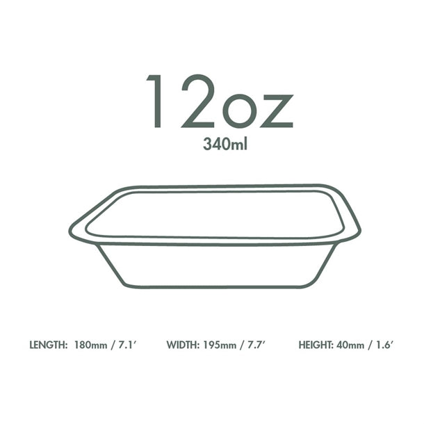 Vegware Gourmet Bagasse Bases Size 3 360ml (600 Pack)